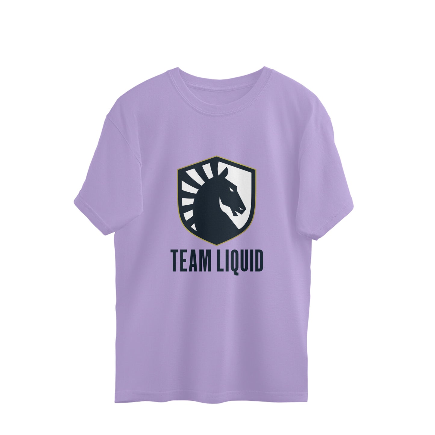 Purple t-shirt with Team Liquid logo on a white background
