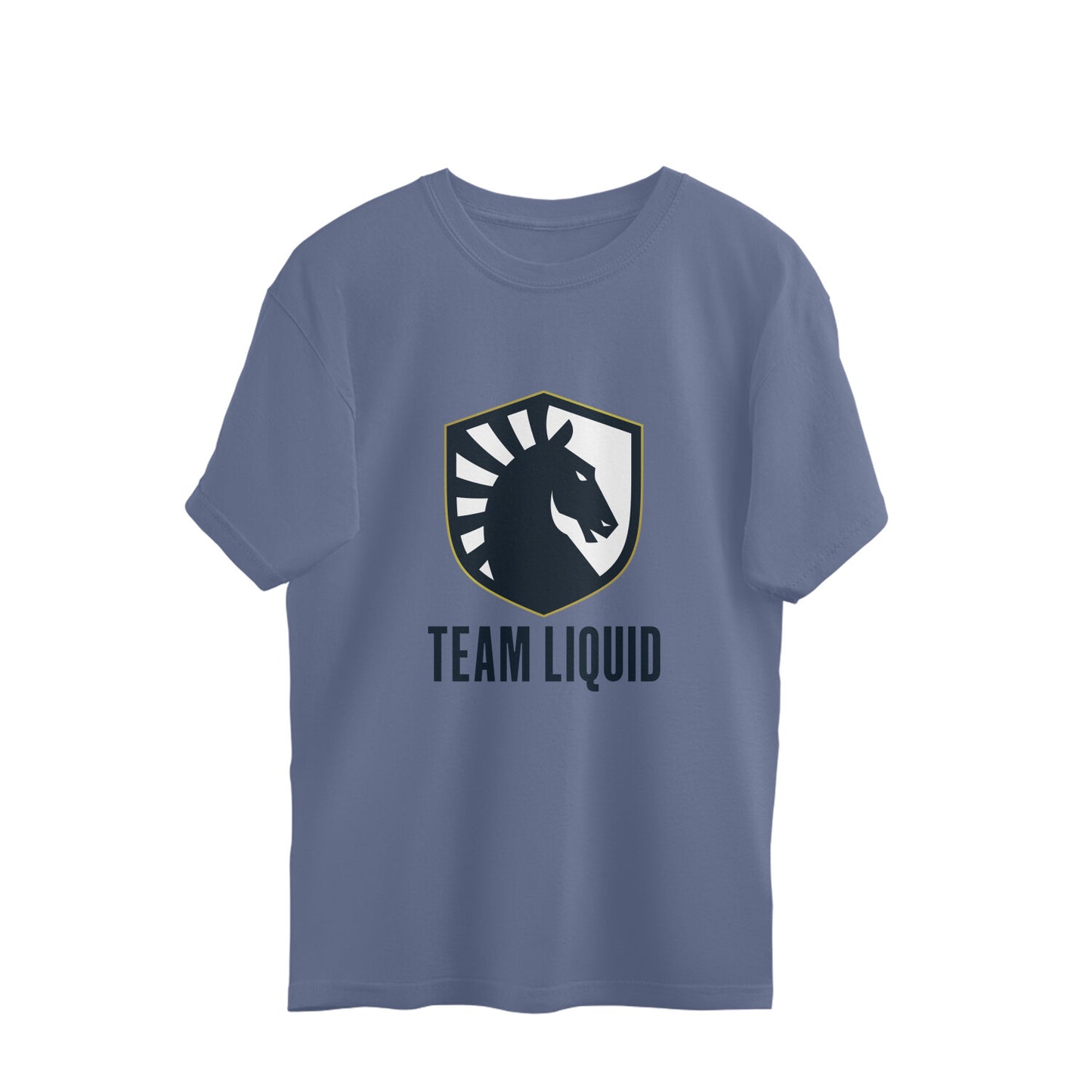 Steel Grey t-shirt with Team Liquid logo on a white background